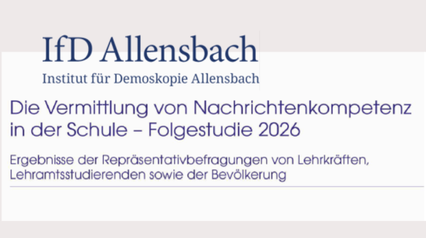 Studie Nachrichtenkompetenz Allensbach Bild